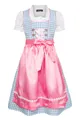 Produktbild: Ramona Lippert Dirndl Mia kariert blau rosa 3-teilig mit Bluse Kinder Dirndl für Mädchen