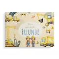Produktbild: MeinBaby123® Freundebuch für Kinder, Freundschaftsbuch, Kindergarten, Schule, für Jungs, Freundschaftsalbum, Geschenk für Jungen - Bagger Album