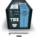 Produktbild: Tox TIMBR 6,0 x 80 SK (200 Stk.) (200 Schrauben pro Stück) (112040416080)