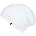 Produktbild: Enter the Complex® Leichte Beanie Mütze, Herren und Damen, Übergangsmütze, Sommer Beanie, Dünne Kopfbedeckung, Baumwolle (Jersey) L/XL, Snow White