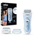 Produktbild: Braun Ladyshaver Silk-épil Damenrasierer Elektrisch LS5160 Blau 3-in-1 Trimmer
