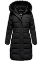Produktbild: REPUBLIX Damen Gefütterte Dicke Winter Jacke Mantel Parka mit Kapuze RJ-8019 Schwarz L