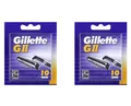 Produktbild: Gillette GII G 2 Rasierklingen  Doppelklinge 2x10er Pack Neu und OVP