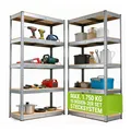 Produktbild: Juskys Lagerregal Basic 2er Set 180x90x40 cm - Metall Schwerlastregal, 10 Böden, 1750 kg, verzinkt