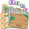 Produktbild: Kleinglück Wochenplaner Kinder Magnettafel Lernplaner für Kinder mit Magneten