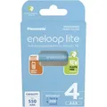 Produktbild: Panasonic - 4x Aaa Eneloop Lite Micro Akku Bk-4lcce/4be Ni-mh 1,2v / 550mah