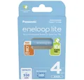 Produktbild: eneloop eneloop eneloop lite HR03 Micro (AAA)-Akku NiMH 550 mAh 1.2 V 4 St. Batterie, (1.20 V)