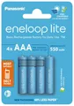 Produktbild: 4 PANASONIC eneloop Lite AAA batteries Eco Wiederaufladbar 4BL HR03 1.2V 550mAh