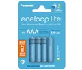Produktbild: 4x Original Panasonic Eneloop lite Micro AAA NiMH Wiederaufladbar Akku 550mAh