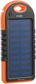 Produktbild: PEARL Solarladegeräte: Solar-Powerbank mit Taschenlampe, 3.000 mAh, 2X USB, 1 A, IPX4 (Solarbank, Ladegerät Solar, Solarlampe)