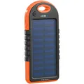 Produktbild: PEARL Solar-Powerbank mit Taschenlampe, 3.000 mAh, 2x USB, 1 A, IPX4