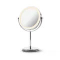 Produktbild: Medisana CM 844 Kosmetikspiegel mit Vergrößerung, Tischspiegel mit Beleuchtung, kabelloser Spiegel mit Akku, stufenloses LED-Licht und 2 drehbare Spiegelflächen ohne und mit 7-facher Vergrößerung