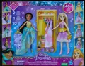 Produktbild: Disney Princess Jasmine & Rapunzel mit 2 Puppen 1 Garderobe 22 Teilen von Hasbro