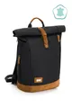 Produktbild: Fillikid Wickelrucksack Rolltop Berlin schwarz melange