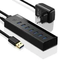Produktbild: Ugreen Multifunktions HUB 7in1 USB-A - 7xUSB-A 5Gb/s schwarz (US219) - Schwarz