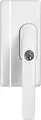 Produktbild: ABUS Fenstergriff-Schloss FO400A AL0125 - Fenstergriffsicherung mit Zusatzschloss und Alarmfunktion, gleichschließend - ABUS-Sicherheitslevel 10 - 33270 - Weiß