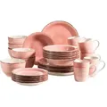 Produktbild: Mäser 931615 Kombiservice Lumaca für 6 Personen, Steingut, rosa (1 Set, 30-teilig)