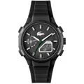 Produktbild: Lacoste Analoge-Digitale Multifunktions-Quarzuhr für Herren Kollektion LC33 mit Schwarzes Silikonarmband - 2011365