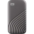 Produktbild: Western Digital My Passport SSD 500GB Grau externe Festplatte bis zu 1050MB/S