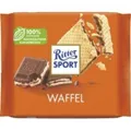 Produktbild: Ritter Sport Waffel mit Reis Flakes und Kakaocremefüllung 10x 100g