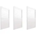 Produktbild: PROREGAL® Pavillonseitenteil 3er/4er-Set Aluminium Paneele/Schiebetür für Pergola Weiß/Anthrazit, 272x206 cm weiß 272 cm x 206 cm