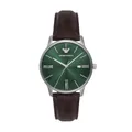 Produktbild: Emporio Armani Herren Analog Quarz Uhr mit Leder Armband AR11672