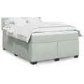 Produktbild: vidaXL Boxspringbett mit Matratze Hellgrau 140x200 cm Samt