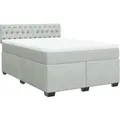 Produktbild: vidaXL Boxspringbett mit Matratze Hellgrau 140x200 cm Samt2103637