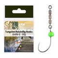 Produktbild: Zite Fishing Rotate Rig Hooks | 5 Stück Rotationshaken mit Tungstenperle | Forellenhaken für UL-Gummiköder wie Curly Viper & Mighty Mag | Rotor-Haken Größe 4-6 | Angelzubehör fürs Forellen-Angeln (6)