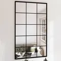 Produktbild: vidaXL Wandspiegel 2 Stk. Schwarz 100x60 cm Metall