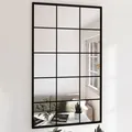 Produktbild: Wandspiegel 2 Stk. Schwarz 100x60 cm Metall - Vidaxl