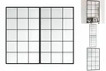 Produktbild: Wandspiegel 2 Stk. Schwarz 100x60 Cm Metall