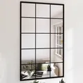 Produktbild: Wandspiegel 2 Stk. Schwarz 100x60 cm Metall