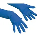 Produktbild: Vileda-Professional Chemikalienschutzhandschuhe Multipurpose, Typ B, aus Latex, lange Stulpe, Größe 9 / L, blau