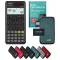Produktbild: Casio fx-87DE Plus 2nd edition inkl. Schutztasche Türkis & Fachbuch (48 Seiten,