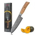 Produktbild: Wakoli EDIB Pro Damast Santoku mit Pakkaholzgriff