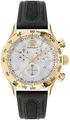Produktbild: Versace VE2U00222 Hellenyium Chrono weiss gold schwarz Leder Herren Uhr NEU