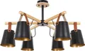 Produktbild: ARTE LAMP Hängelampe – LED Deckenleuchte für Flur – schwarze Metall-Lampenfassung mit Lampenschirm.Color:Schwarz,Size:3