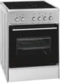 Produktbild: Exquisit ECM 6-4 BZ Inox EEK: A Elektro-Standherd, Glaskeramik, 60 cm breit, Grill, Umluft, edelstahl