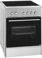 Produktbild: Exquisit ECM 6-4 BZ Inox EEK: A Elektro-Standherd, Glaskeramik, 60 cm breit, Gri