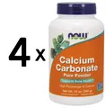 Produktbild: 4 x NOW Foods Calcium Carbonate, Pure Powder - 340g (29,40 EUR/kg)