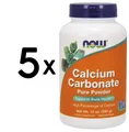 Produktbild: 5 x NOW Foods Calcium Carbonate, Pure Powder - 340g (28,82 EUR/kg)