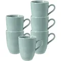 Produktbild: Seltmann Weiden Beat Color Glaze Kaffeebecher 350 ml 6er Set Arktisblau - DS