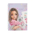 Produktbild: Depesche 13445 TOPModel - Pocket Malbuch in praktischer Größe mit 120 Seiten zum Designen von Outfits, Malheft mit Stickerbogen und Spiralbindung