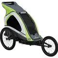 Produktbild: Merida Uno Kinderfahrradanhänger für 1 Kind, mit Buggy-Set und Jogger-Set- Grün - Grün