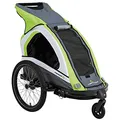 Produktbild: Merida Uno Kinderfahrradanhänger für 1 Kind, mit Buggy-Set und Jogger-Set- Grün