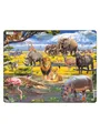 Produktbild: Selecta Play Larsen Jigsaw Puzzle Animals - African Savannah 43 pcs. Boden