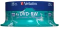 Produktbild: Verbatim DVD-RW 4,7GB 4x 25er Spindel 43639