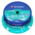 Produktbild: Verbatim DVD-RW 4.7 GB 25er Spindel (43639)