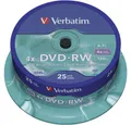 Produktbild: Verbatim DVD-Rohling Verbatim 43639 DVD-RW Rohling 4.7 GB 25 St. Spindel Wiederbeschreibbar